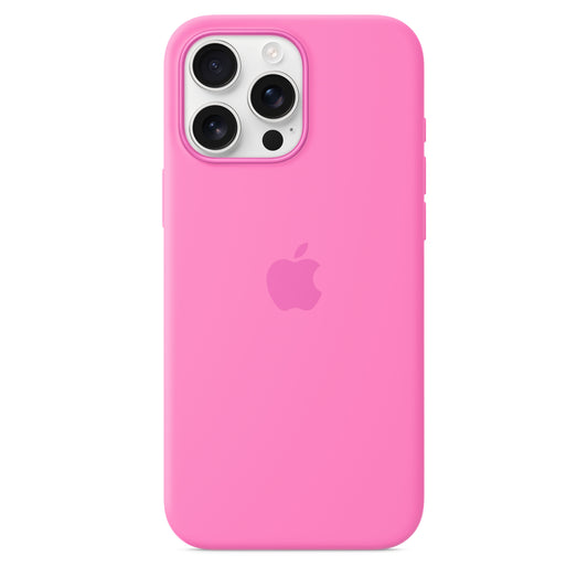 Capa em silicone com MagSafe para iPhone 16 Pro Max - Peónia