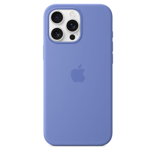 Capa em silicone com MagSafe para iPhone 16 Pro Max - Azul-violeta