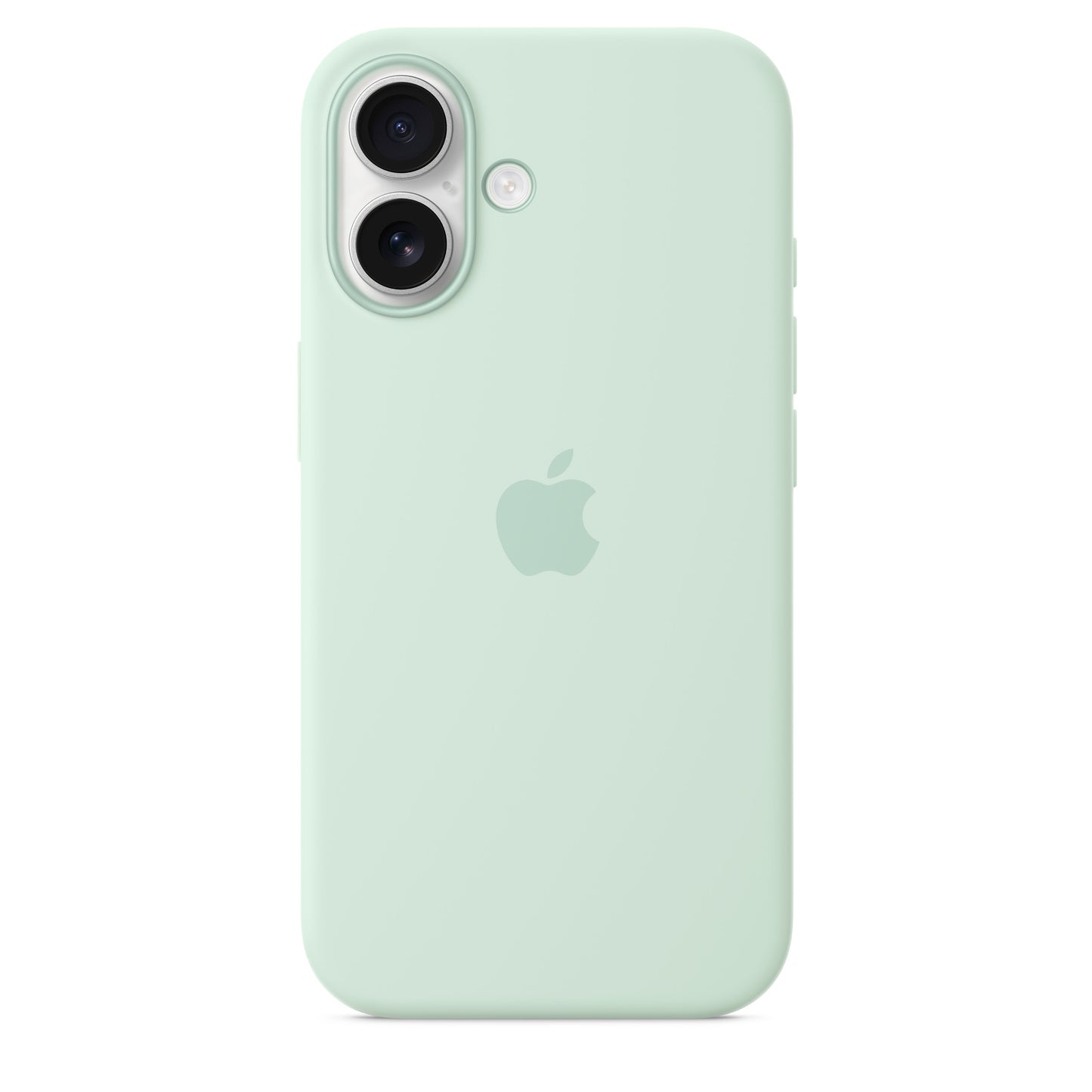Capa em silicone com MagSafe para iPhone 16 - Água-marinha