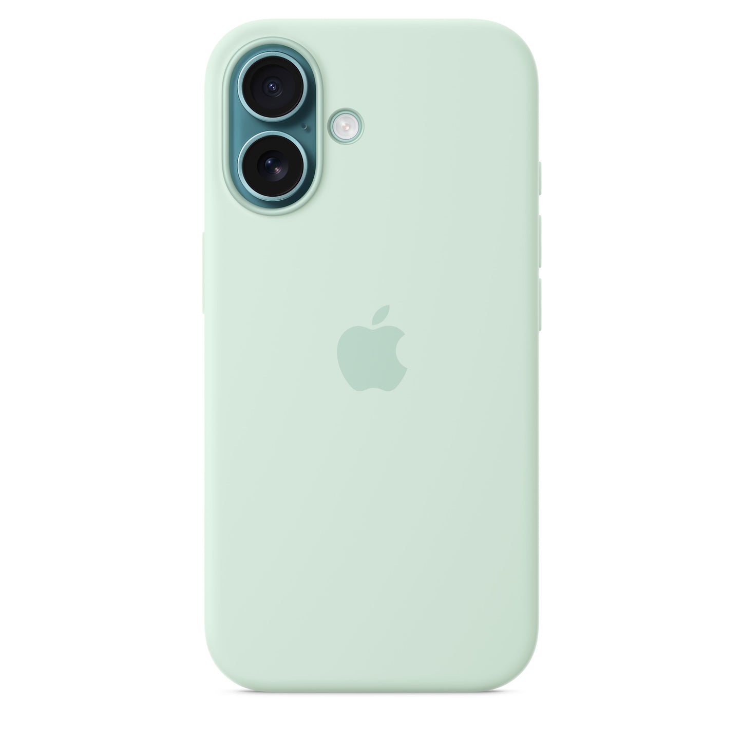 Capa em silicone com MagSafe para iPhone 16 - Água-marinha