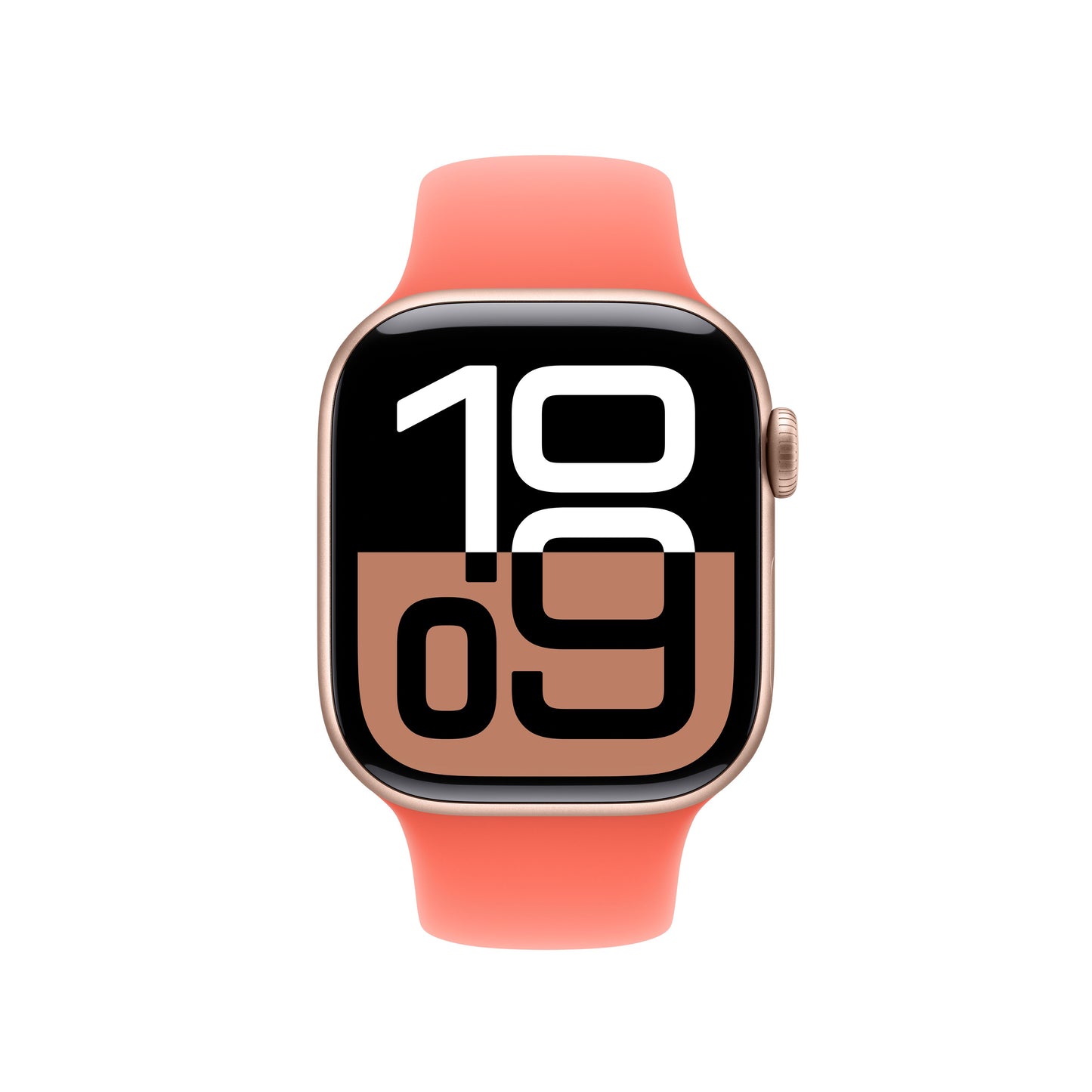 Bracelete desportiva tangerina de 42 mm - S/M