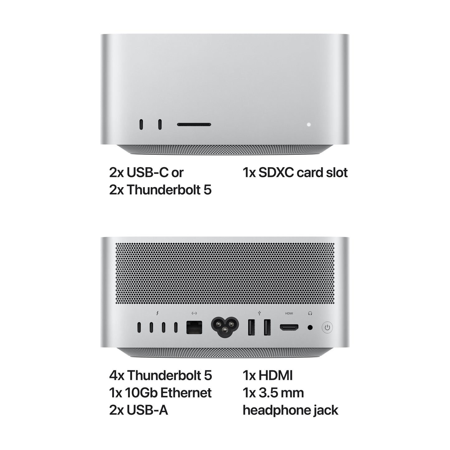 Mac Studio: Processador M4 Max da Apple com CPU 14-core e GPU 32-core, 512 GB SSD