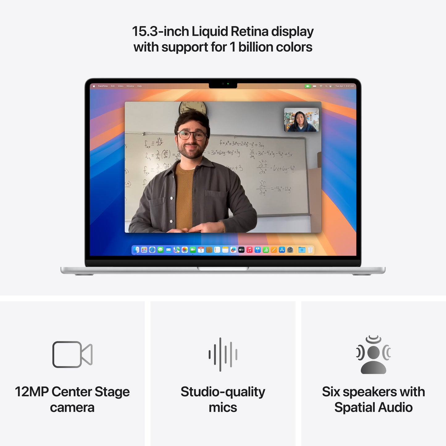 MacBook Air de 15 polegadas: Processador M4 da Apple com CPU 10-core e GPU 10-core, 512 GB SSD - Prateado