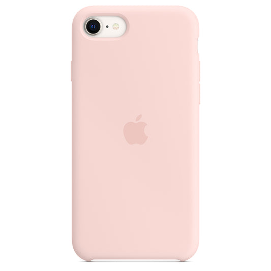 Capa em silicone para iPhone SE - Rosa giz