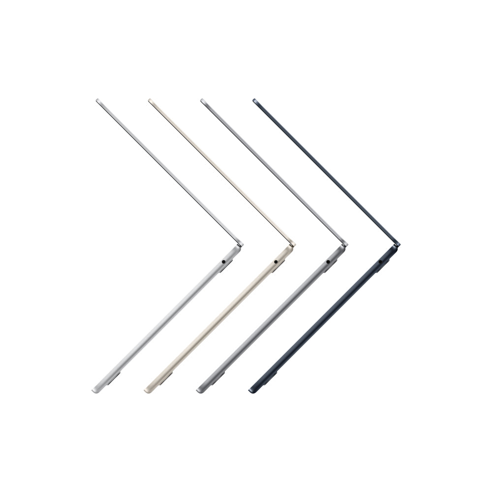 MacBook Air de 13 polegadas: Processador M2 da Apple com CPU 8-core e GPU 8-core, 256 GB SSD - Meia-noite