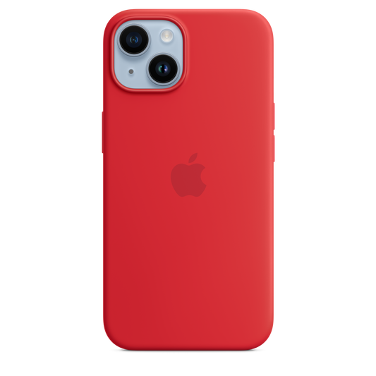 Capa em silicone com MagSafe para iPhone 14 - (PRODUCT)RED