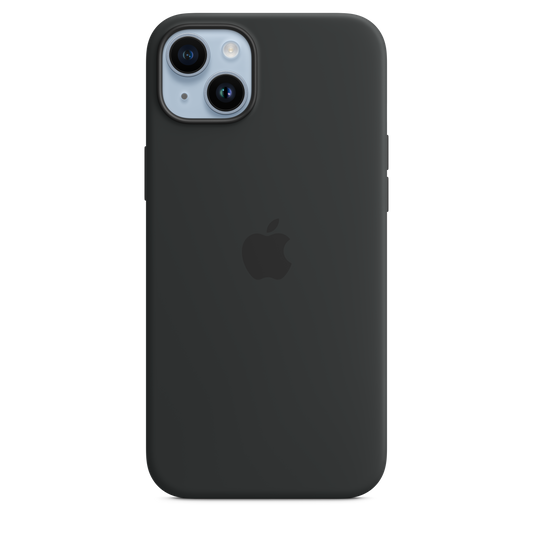 Capa em silicone com MagSafe para iPhone 14 Plus - Meia-noite