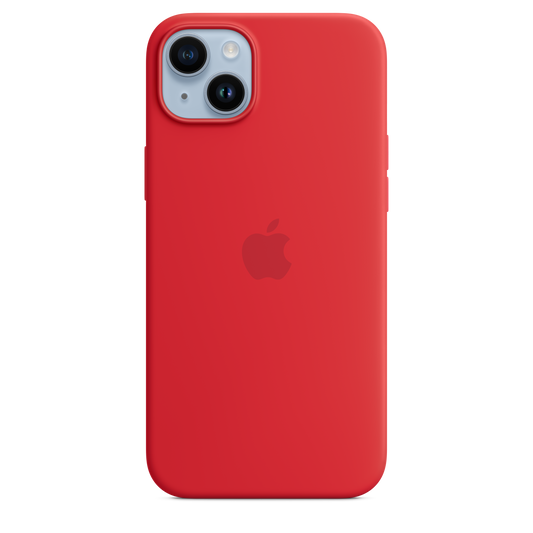 Capa em silicone com MagSafe para iPhone 14 Plus - (PRODUCT)RED