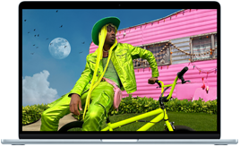 MacBook Air a mostrar o ecrã Liquid Retina