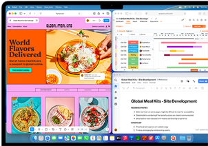 MacBook Air com várias apps abertas