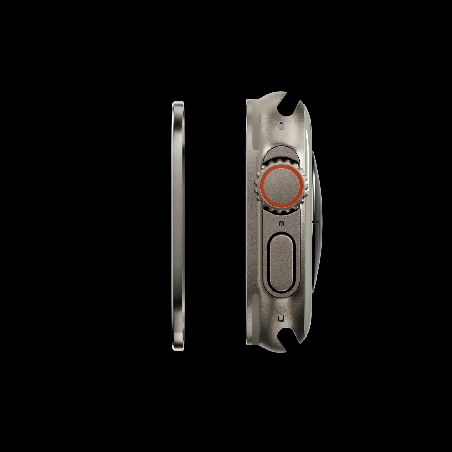 Mageasy Sapphire Apple Watch Ultra Full Screen Protector - Natural Titanium