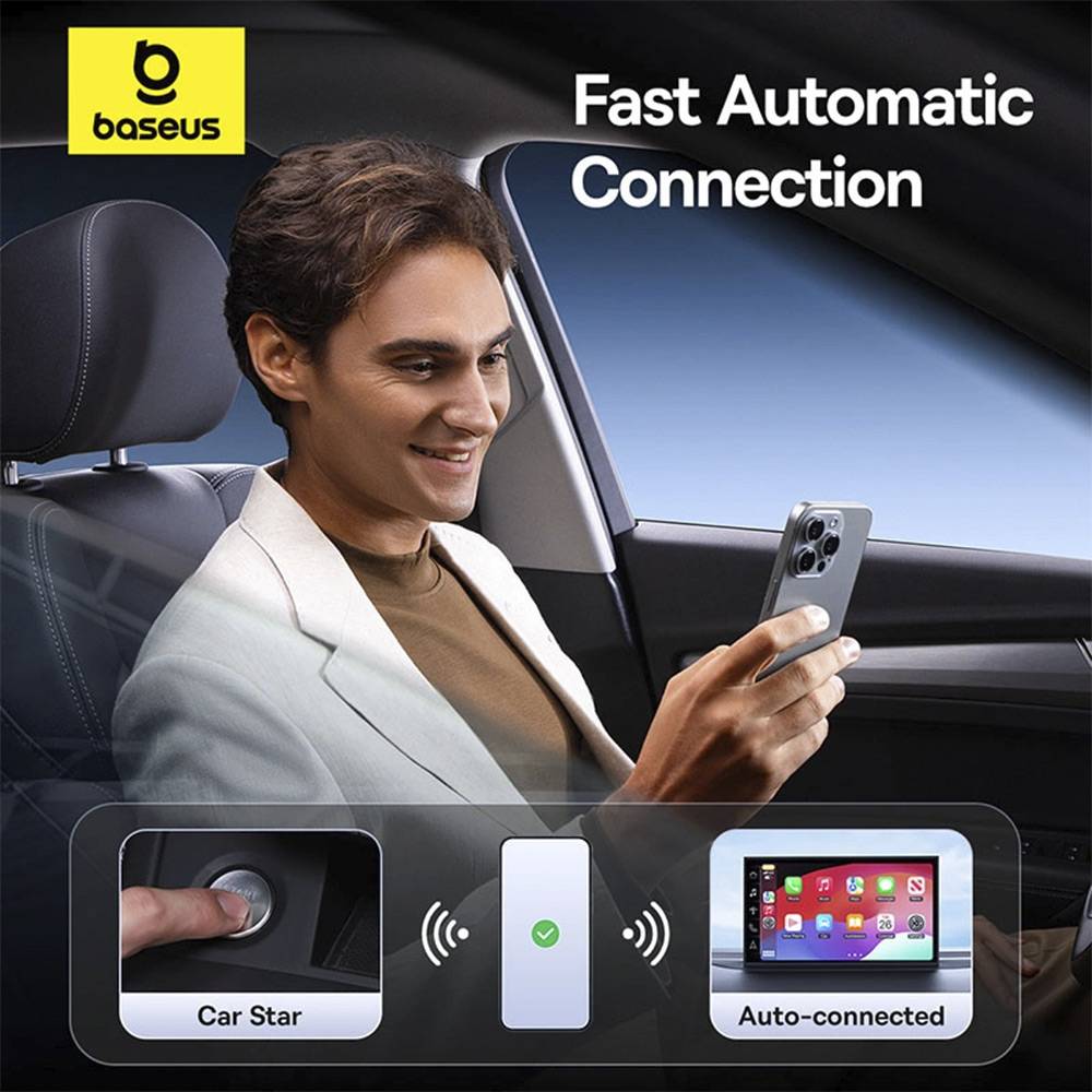 Adaptador Baseus Auto Safejourney Carplay Black