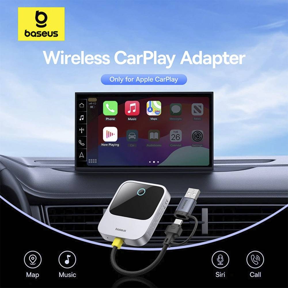 Adaptador Baseus Auto Safejourney Carplay Black