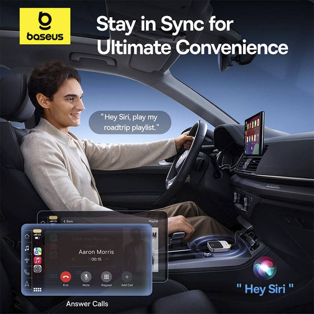 Adaptador Baseus Auto Safejourney Carplay Black