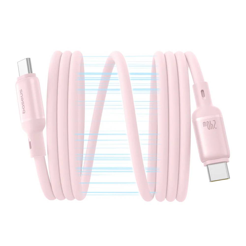 Cabo Magnetico Baseus Picogo Usb-C To Usb-C 240W 1M Baby Pink