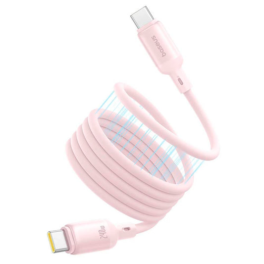Cabo Magnetico Baseus Picogo Usb-C To Usb-C 240W 1M Baby Pink