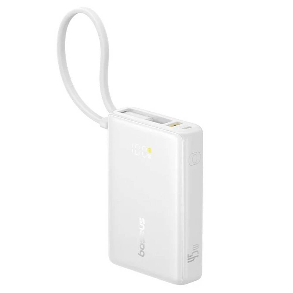 Powerbank Baseus Picogo Display 10000mAh 45W Branca
