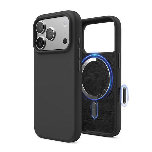 Magnetic Silicone Case Elago iPhone 17 Pro Preto
