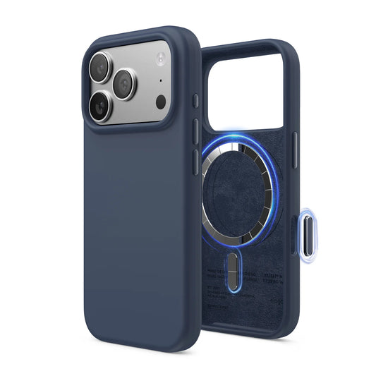 Magnetic Silicone Case Elago iPhone 17 Pro Azul