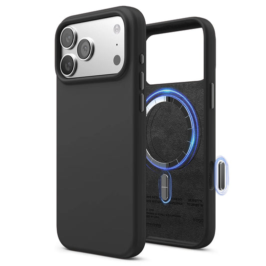 Magnetic Silicone Case Elago iPhone 17 Pro Max Preto