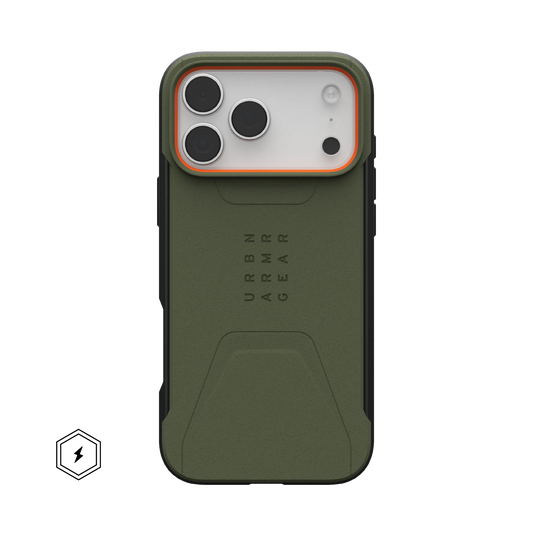 UAG iPhone 17 Pro Max Civilian MagSafe Olive/Orange