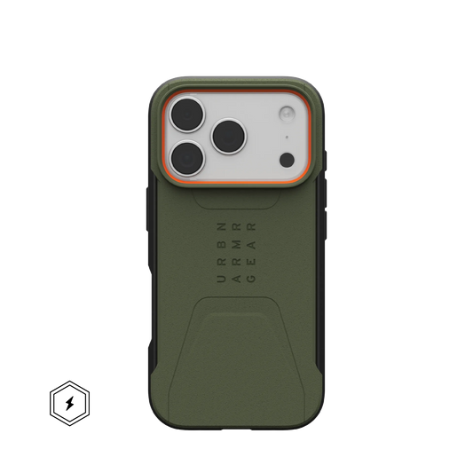 UAG iPhone 17 Pro Civilian MagSafe Olive/Orange