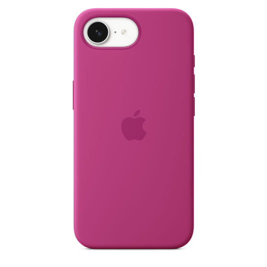 Capa em silicone para iPhone 16e – Fúcsia