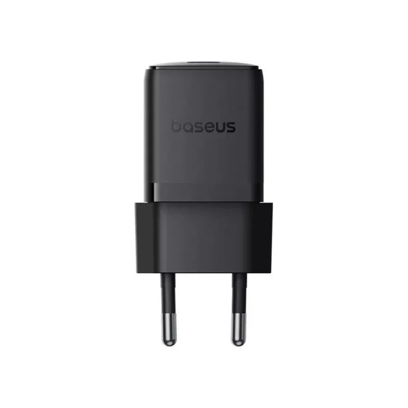 Baseus Carregador Palm Fast Charger 1C 30W Eu Cluster Black(With: Mini White Cable Type-C)
