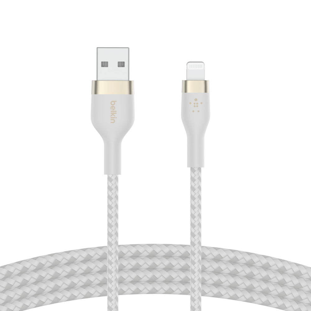 Cabo Belkin DuraTekPlus USB-A Lightning 1m Branco