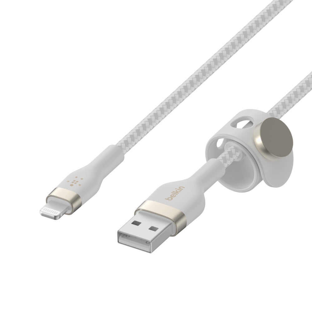 Cabo Belkin DuraTekPlus USB-A Lightning 1m Branco