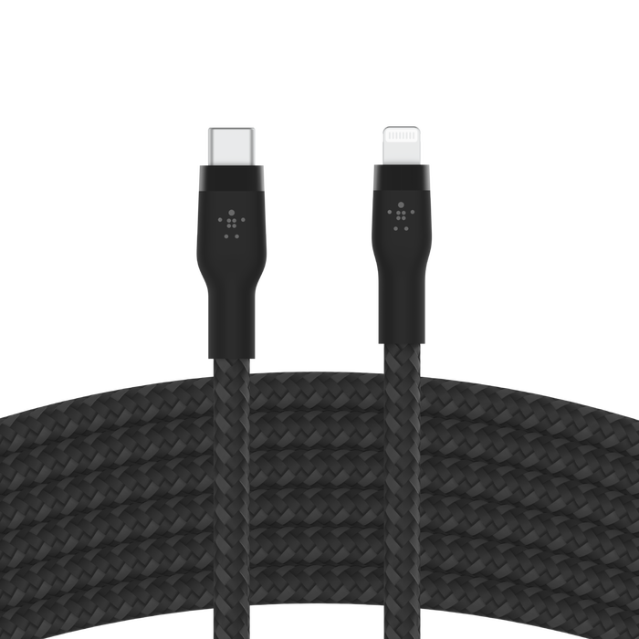 Belkin Cabo Flex Lightning/USB-C 15W 3m - Preto