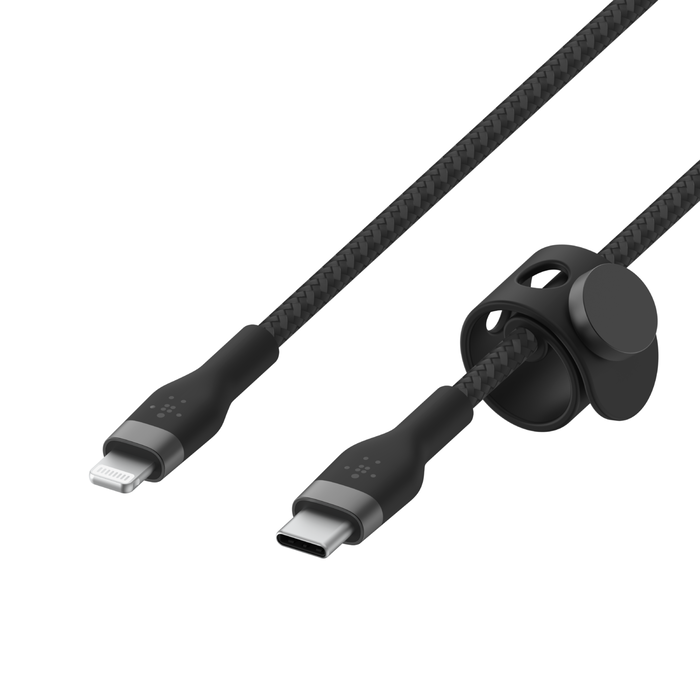 Belkin Cabo Flex Lightning/USB-C 15W 3m - Preto