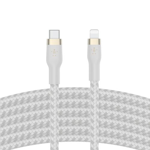 Cabo Flex Lightning/Usb-C 15W 3m - Branco