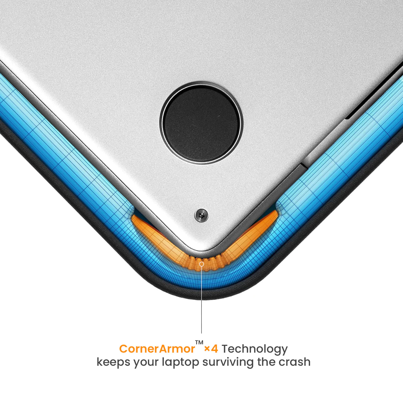 TOMTOC 360 Protective Sleeve for 13" AIR/MB PRO Black Blue