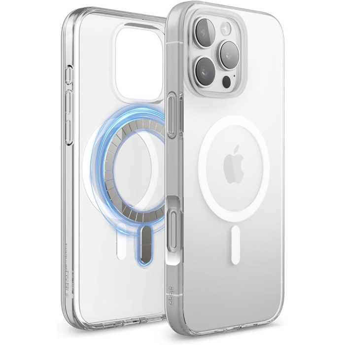 Magnetic Silicone Case iPhone 16 Pro (Clear)