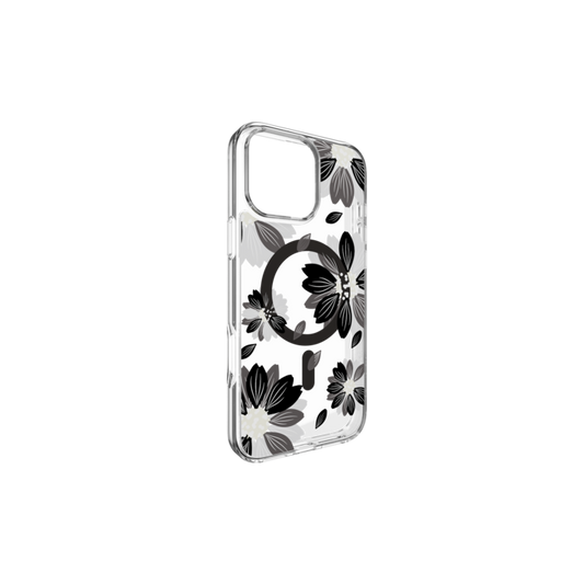Black Flower Case iPhone 16
