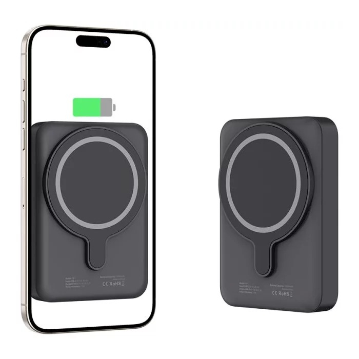 PowerBank Lifemag 10000mAh 15W Preto Magsafe