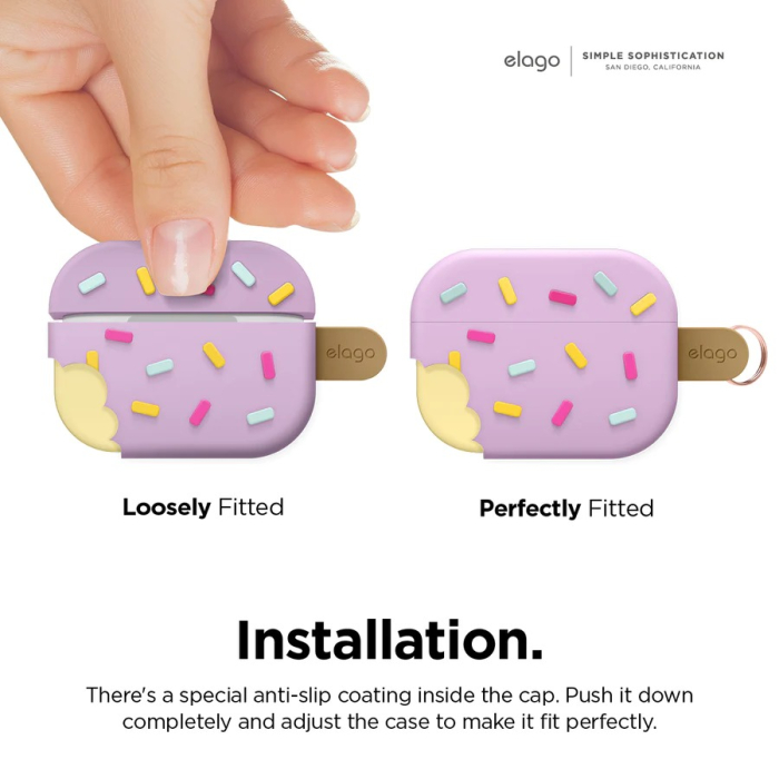 Capa AirPod Pro 2 Ice Cream Rosa