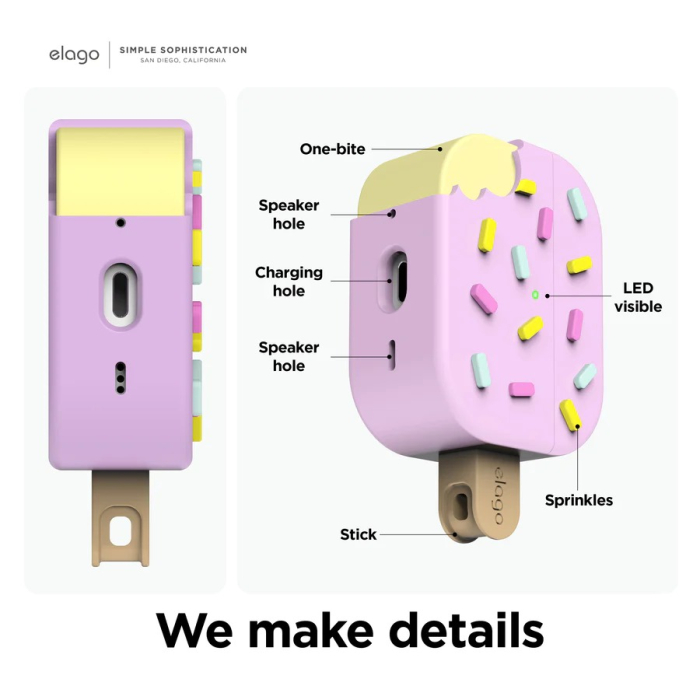 Capa AirPod Pro 2 Ice Cream Rosa