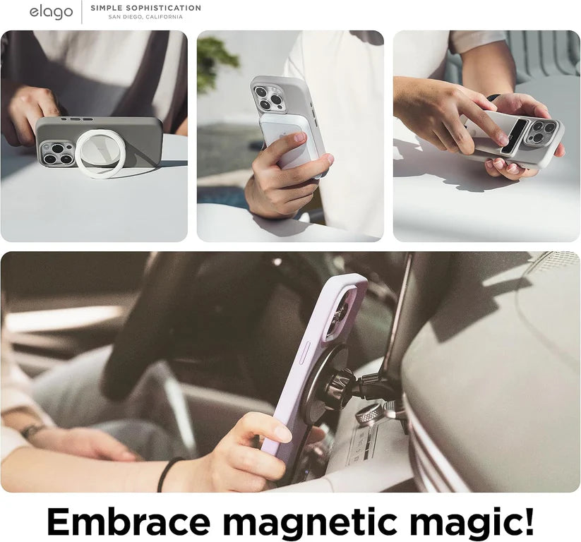 Elago Magnetic Silicone Case iPhone 16e Black