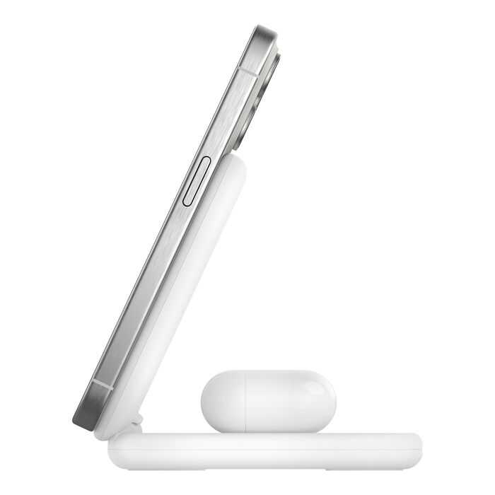 BoostCharge 2-in-1 Magnetic Foldable Wireless Charger with Qi2 15W