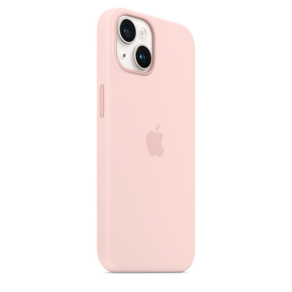 Capa Silicone MagSafe iPhone 14 - Rosa giz