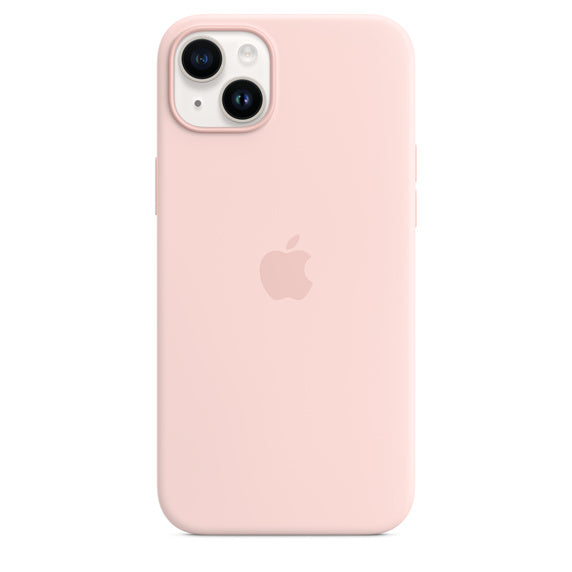 Capa Silicone MagSafe iPhone 14 Plus - Rosa giz