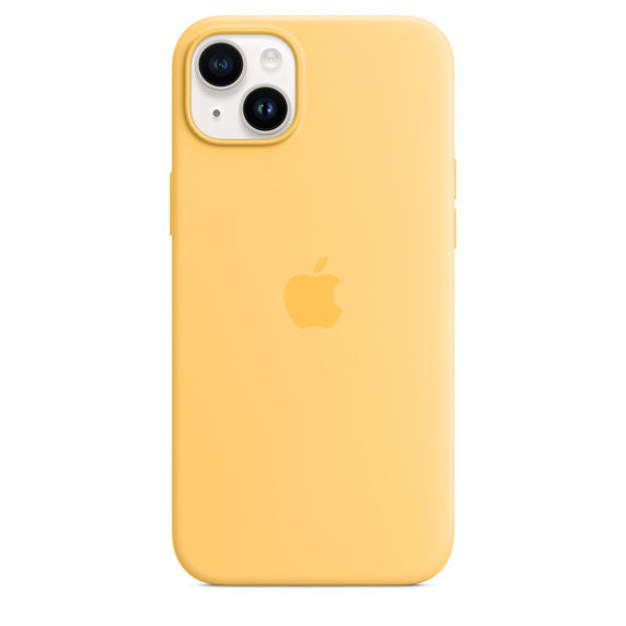 Capa Silicone MagSafe iPhone 14 Plus - Amarelo solar