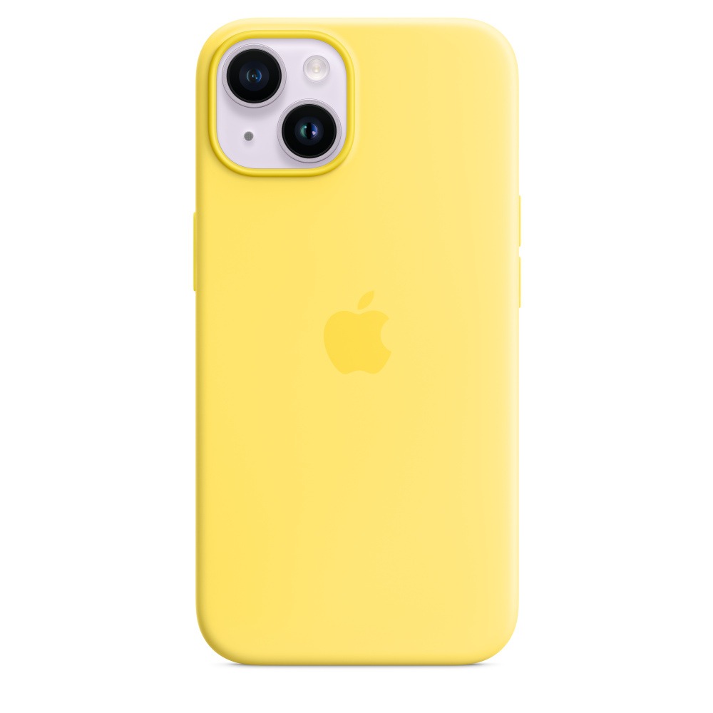 Capa Silicone MagSafe iPhone 14 - Amarelo canário