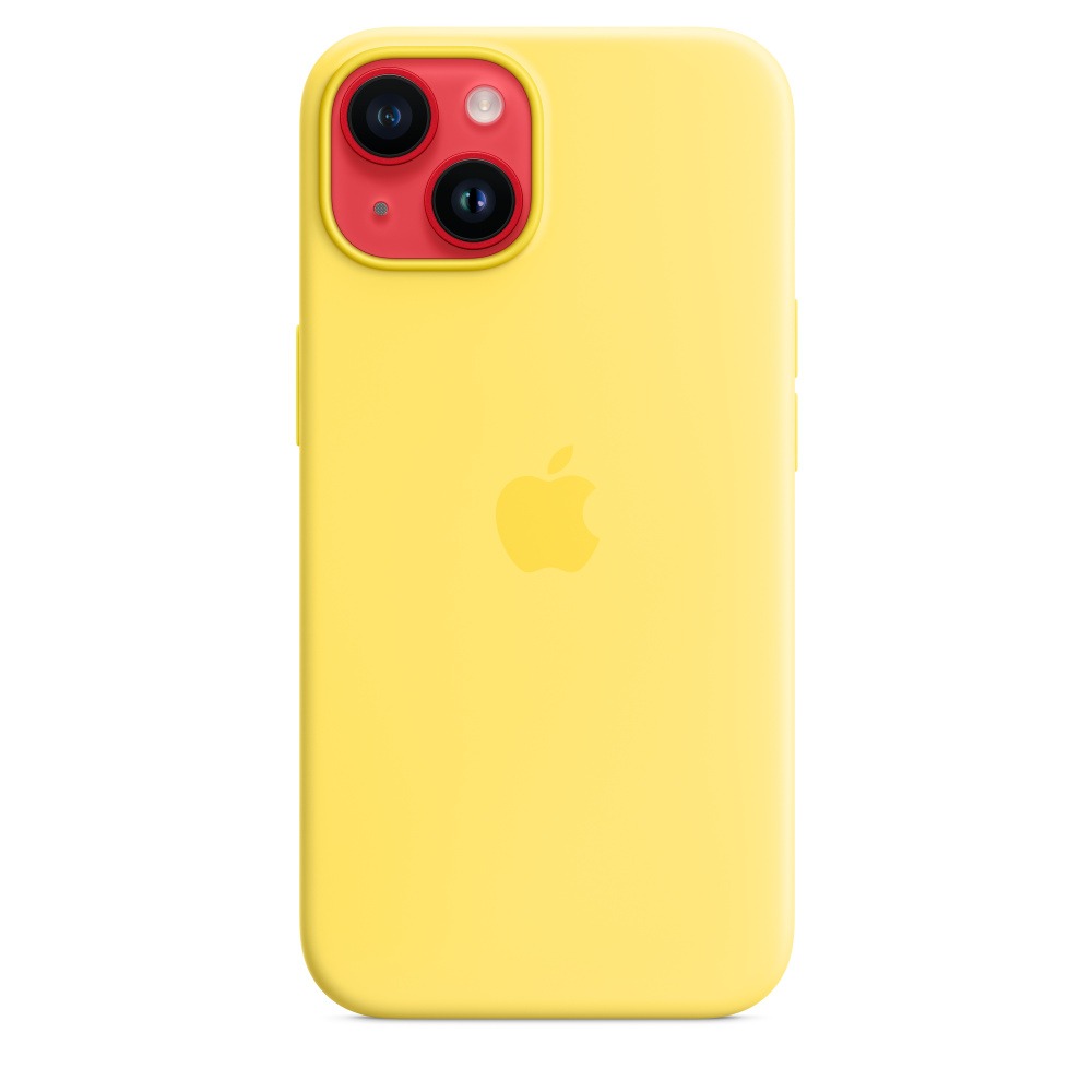 Capa Silicone MagSafe iPhone 14 - Amarelo canário