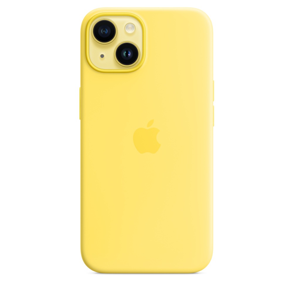 Capa Silicone MagSafe iPhone 14 - Amarelo canário