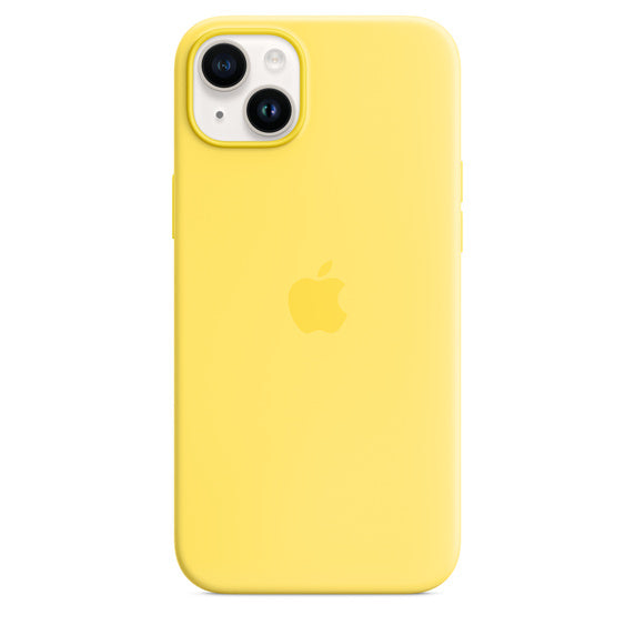 Capa Silicone MagSafe iPhone 14 Plus - Amarelo canário