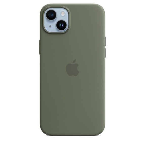 Capa Silicone MagSafe iPhone 14 Plus - Azeitona