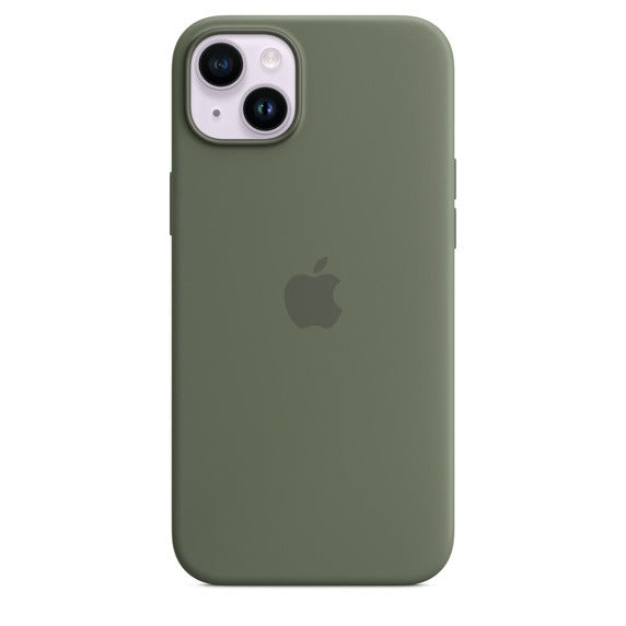 Capa Silicone MagSafe iPhone 14 Plus - Azeitona